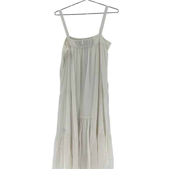 Jenni Kayne Dresses & Skirts - Jenni Kayne Seersucker White Summer Midi Size S Cotton Blend Dress